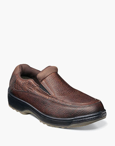 Lucky Work Composite Toe Moc Toe Slip On in Brown for $150.00 dollars.