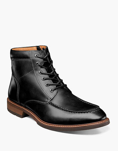 Chalet Moc Toe Lace Up Boot in Black CH for $99.90 dollars.