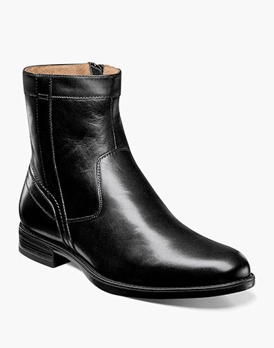 Midtown Plain Toe Zipper Boot in Black for $135.00 dollars.