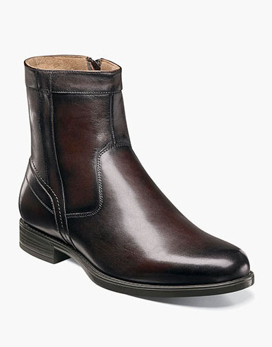 Midtown Plain Toe Zipper Boot in Brown for $135.00 dollars.