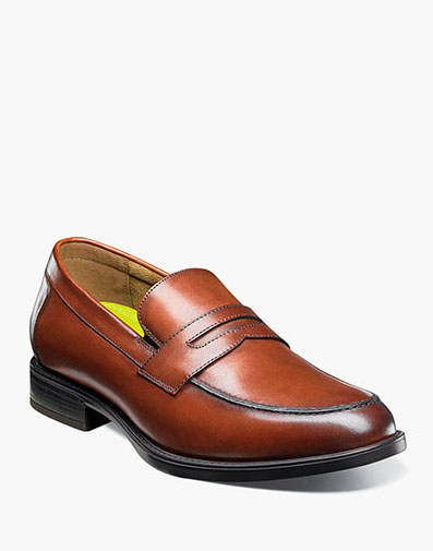 Midtown Moc Toe Penny Loafer in Cognac for $125.00 dollars.
