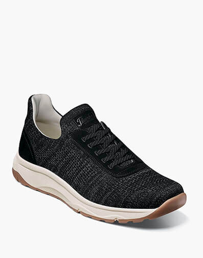 Satellite Knit Elastic Lace Slip On Sneaker