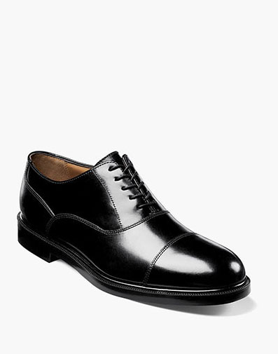 Dailey Cap Toe Oxford in Black for $140.00 dollars.