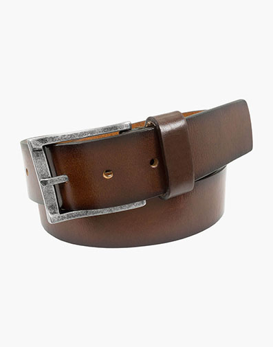 Albert Genuine Leather Belt in Brown / Cherry for $65.00 dollars.
