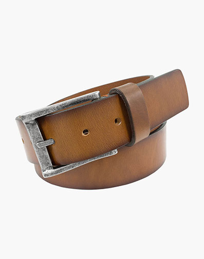 Albert Genuine Leather Belt in Cognac.