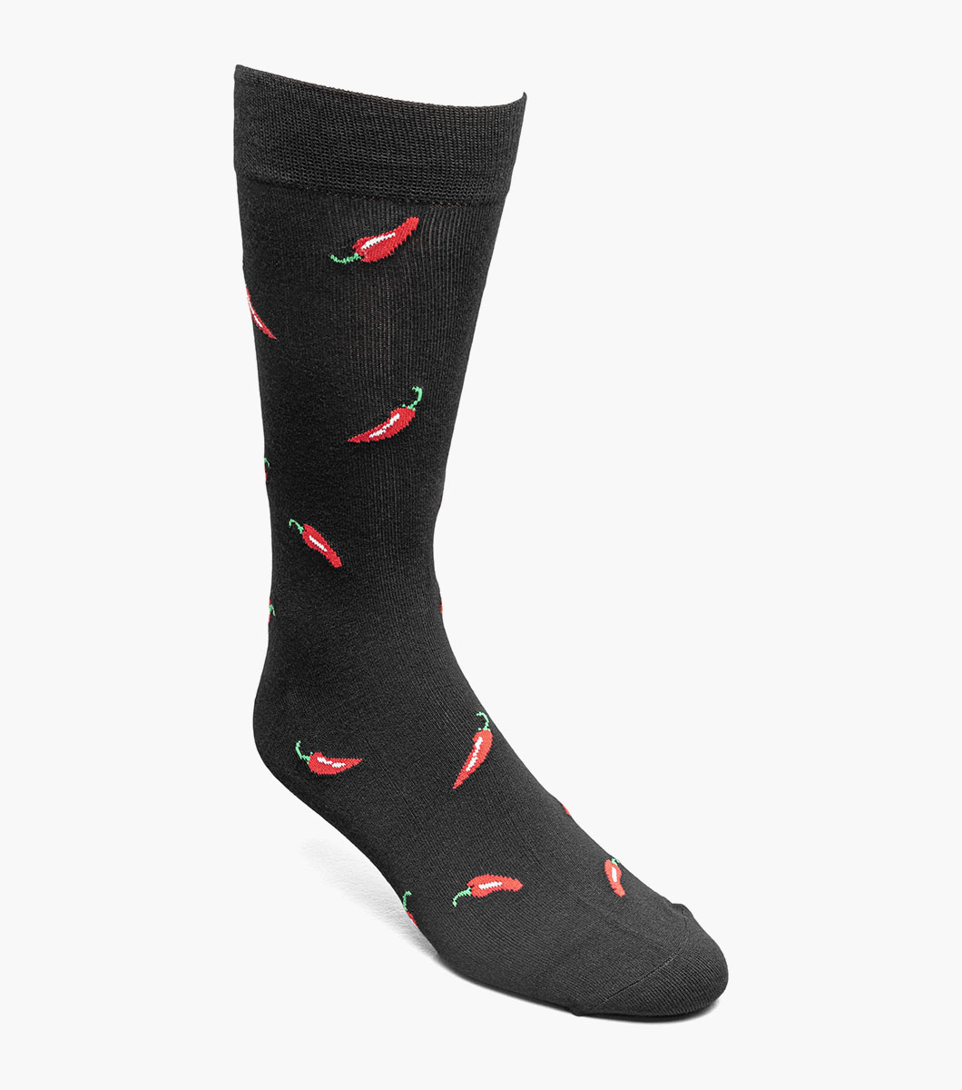 Chili Pepper in Black, Front View