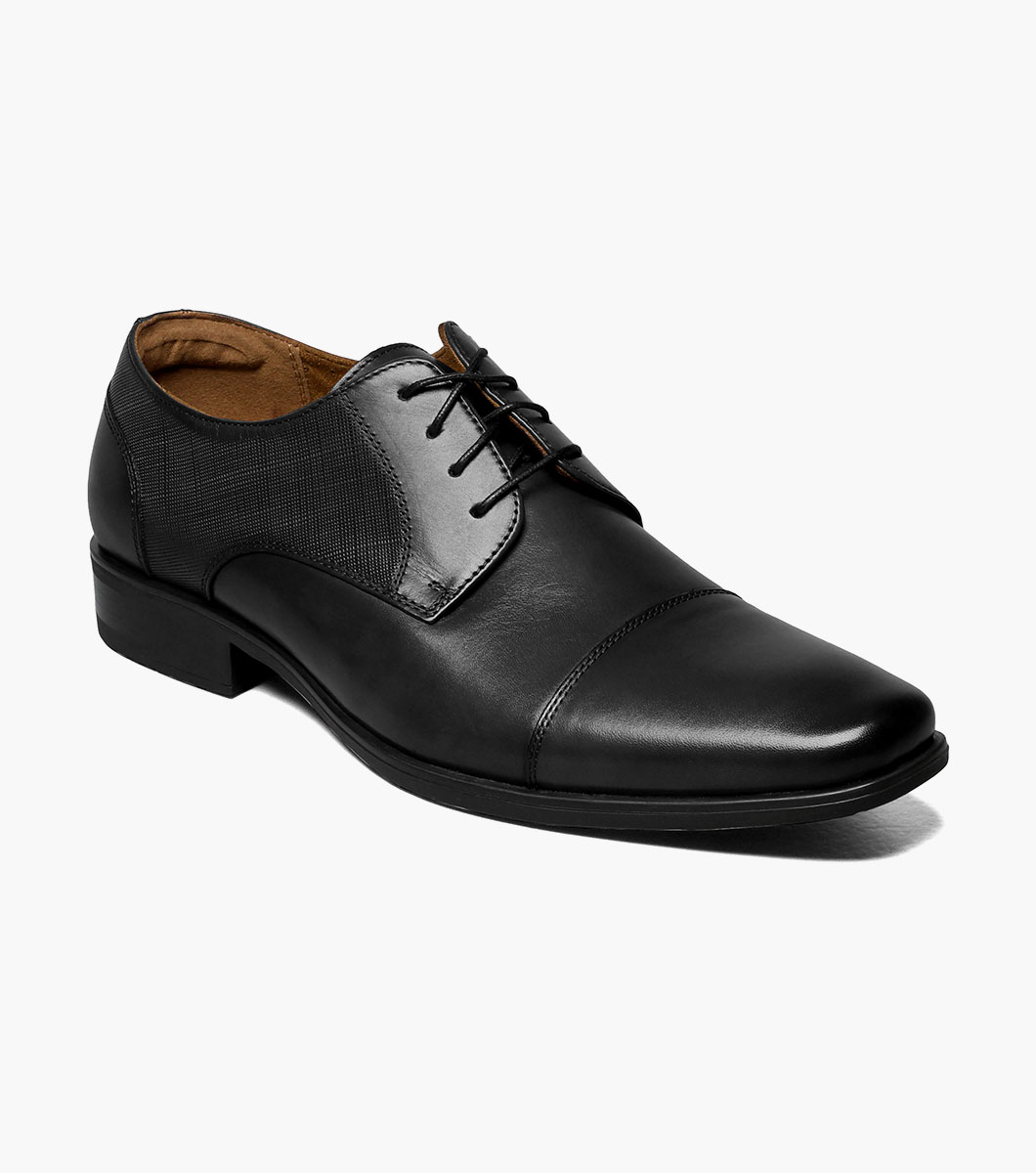 Florsheim Shoes Jackson Cap Toe Oxford Black Size 7