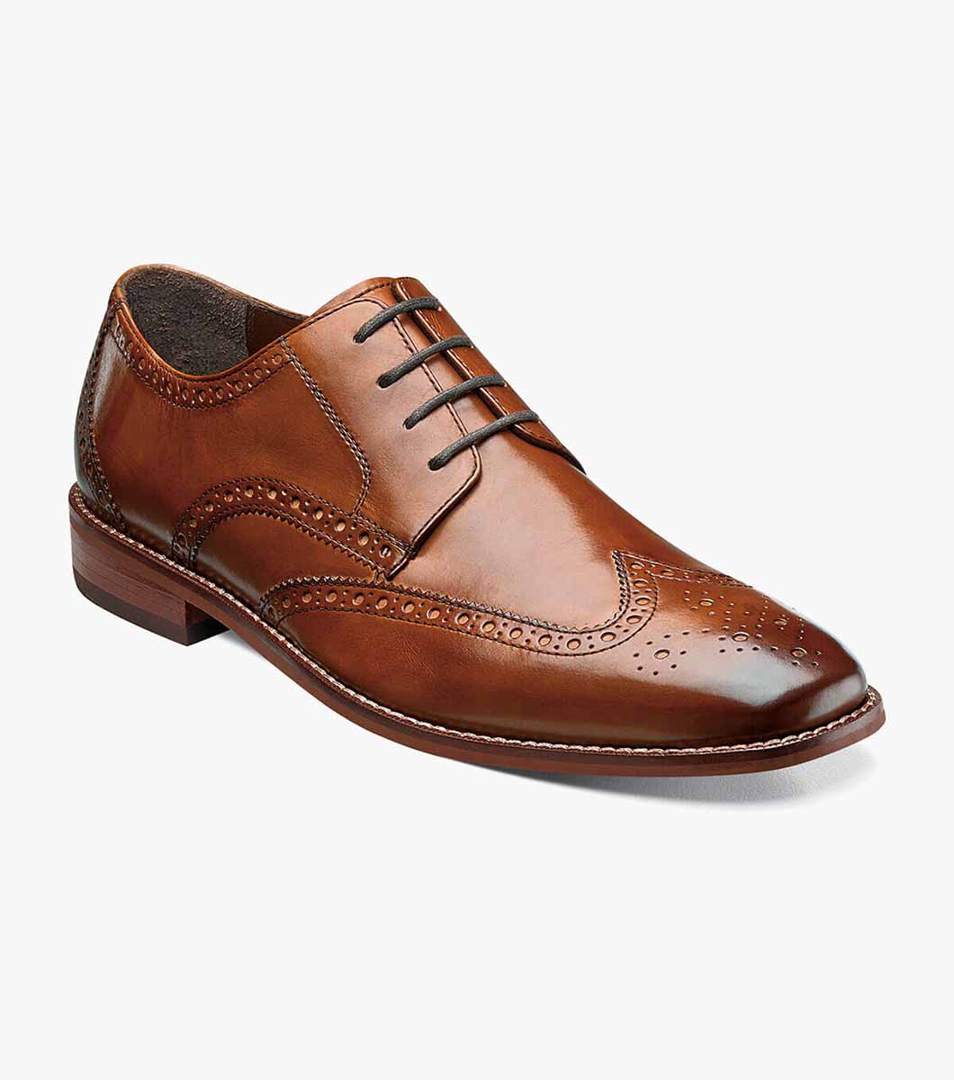 Castellano Wing Tip Leather Dress Oxford