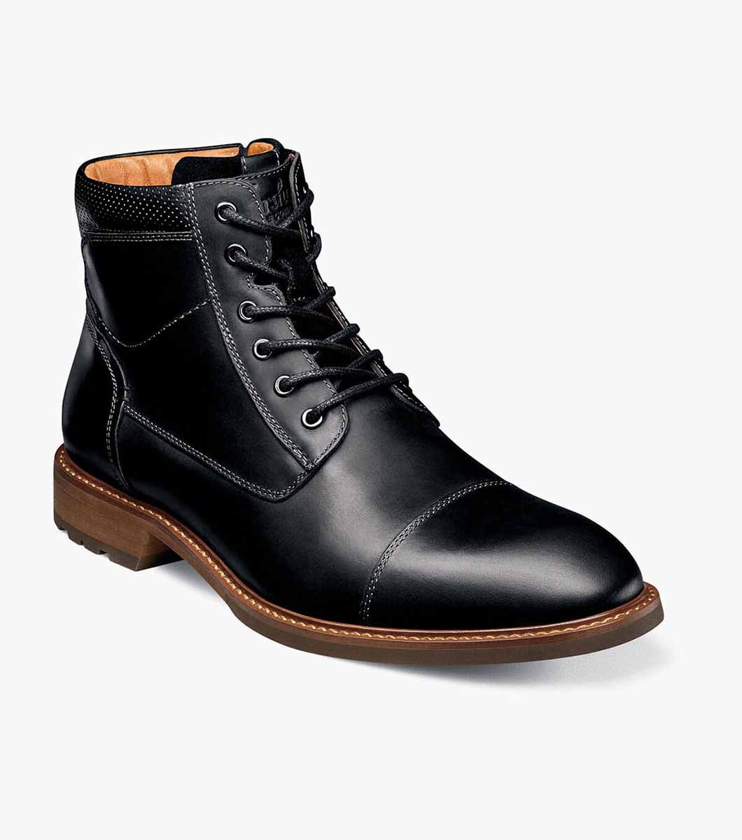 florsheim cap toe boot