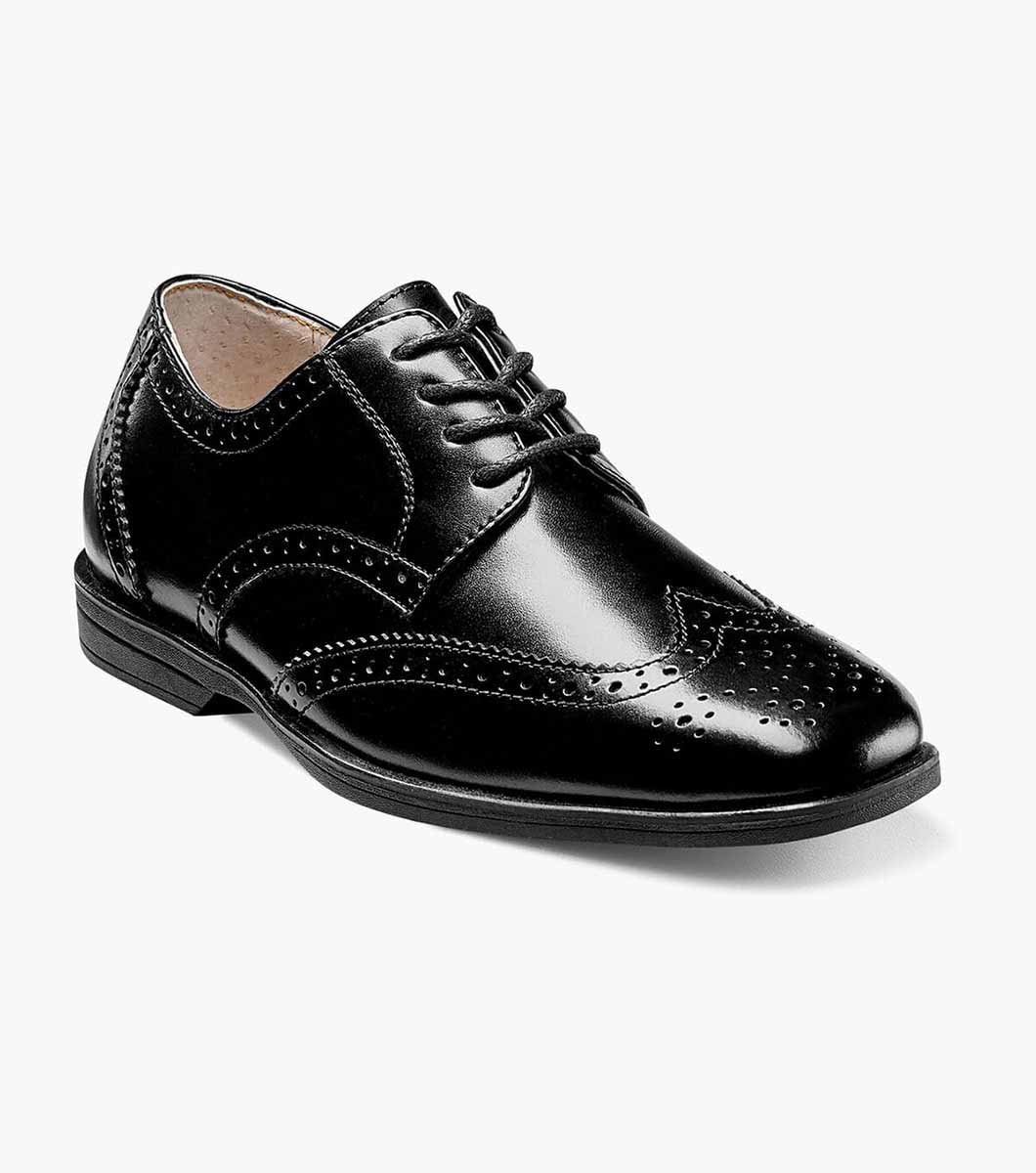 Reveal Jr. Boys Wingtip Oxford Boy’s Dress Shoes | Florsheim.com