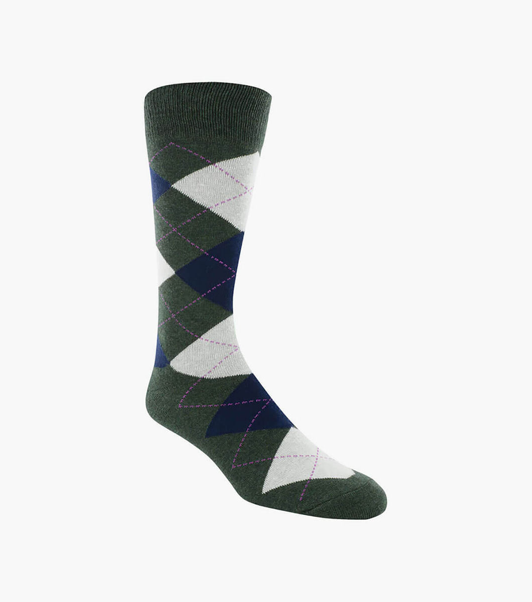 Classic Argyle Men's Crew Dress Socks Men’s Socks