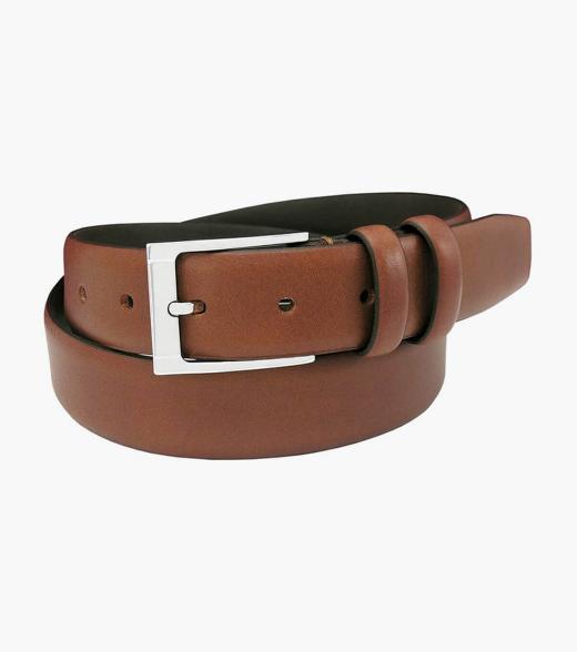 Men’s Belts | Cognac Genuine Italian Leather Belt | Florsheim Gauthier