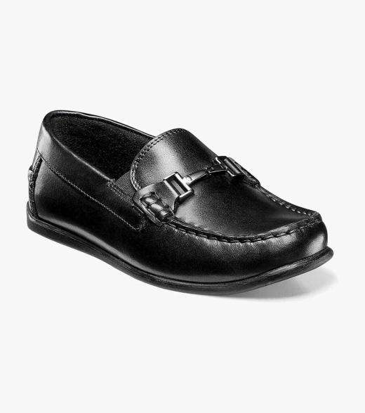 Florsheim BILLINGS JR Youth Boys 16508-001 Black Casual Lace Up School Shoes 