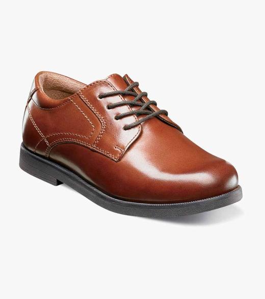 Midtown Jr. Boys Plain Toe Oxford Boy’s Uniform Shoes | Florsheim.com