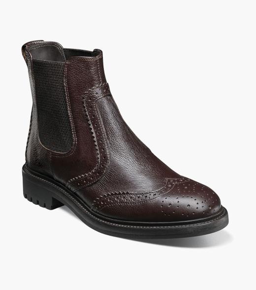 chinese dress ladies Men's 38912 Leather Lined Ankle High Moto Zipped Chelsea Dress Boots main image 0