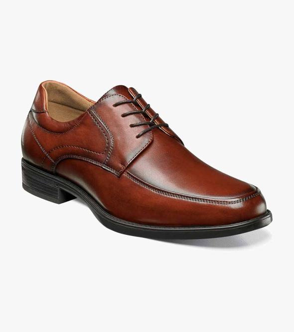11671 Mens leather moc toe lace up shoe 