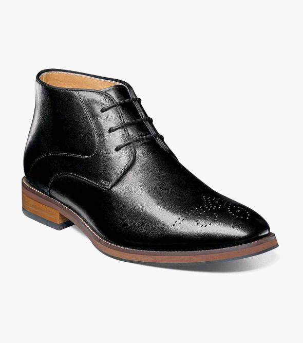 florsheim men's foundry cap toe dress casual boot oxford
