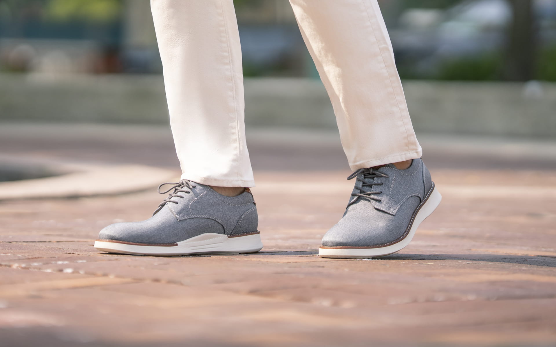 Shop the Florsheim Launch collection featuring the canvas oxford in gray.