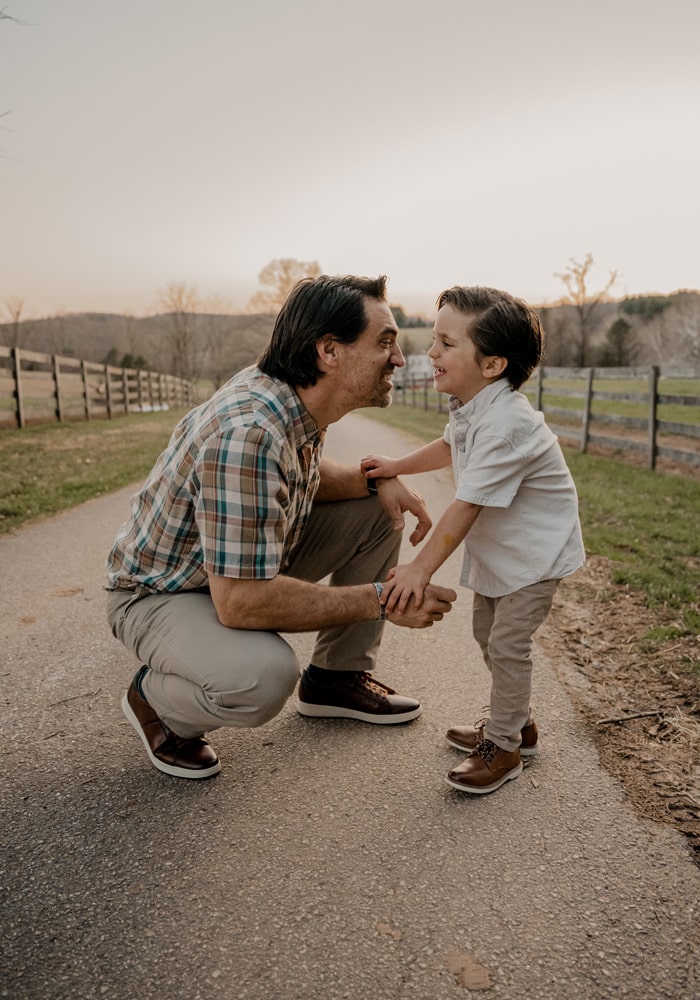 April 2022: Father and son duo, Alex and Max Cabral, enjoy the outdoors of Baltimore together in our Heist Lace to Toe Sneaker and Supacush Jr. Boys Plain Toe Oxford.