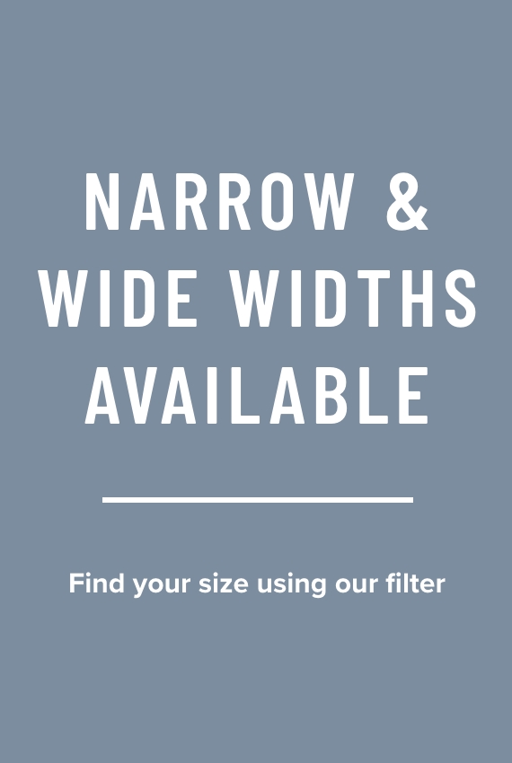 Extended Widths category. Wide widths available. Find your size using our filter.