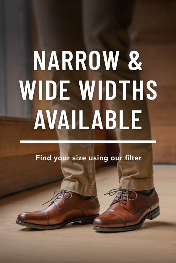 Extended Widths category. Wide widths are available! Find your size using our filter.