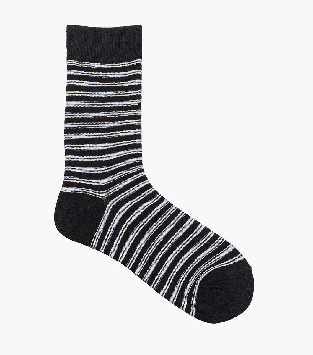 Heather Stripe in Black Multi Rotate View