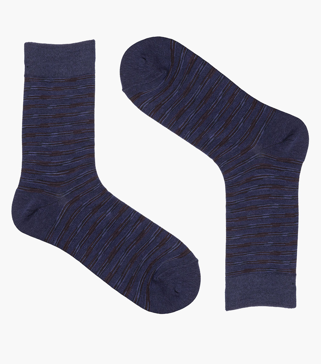 Heather Stripe in Blue Multi Rotate View