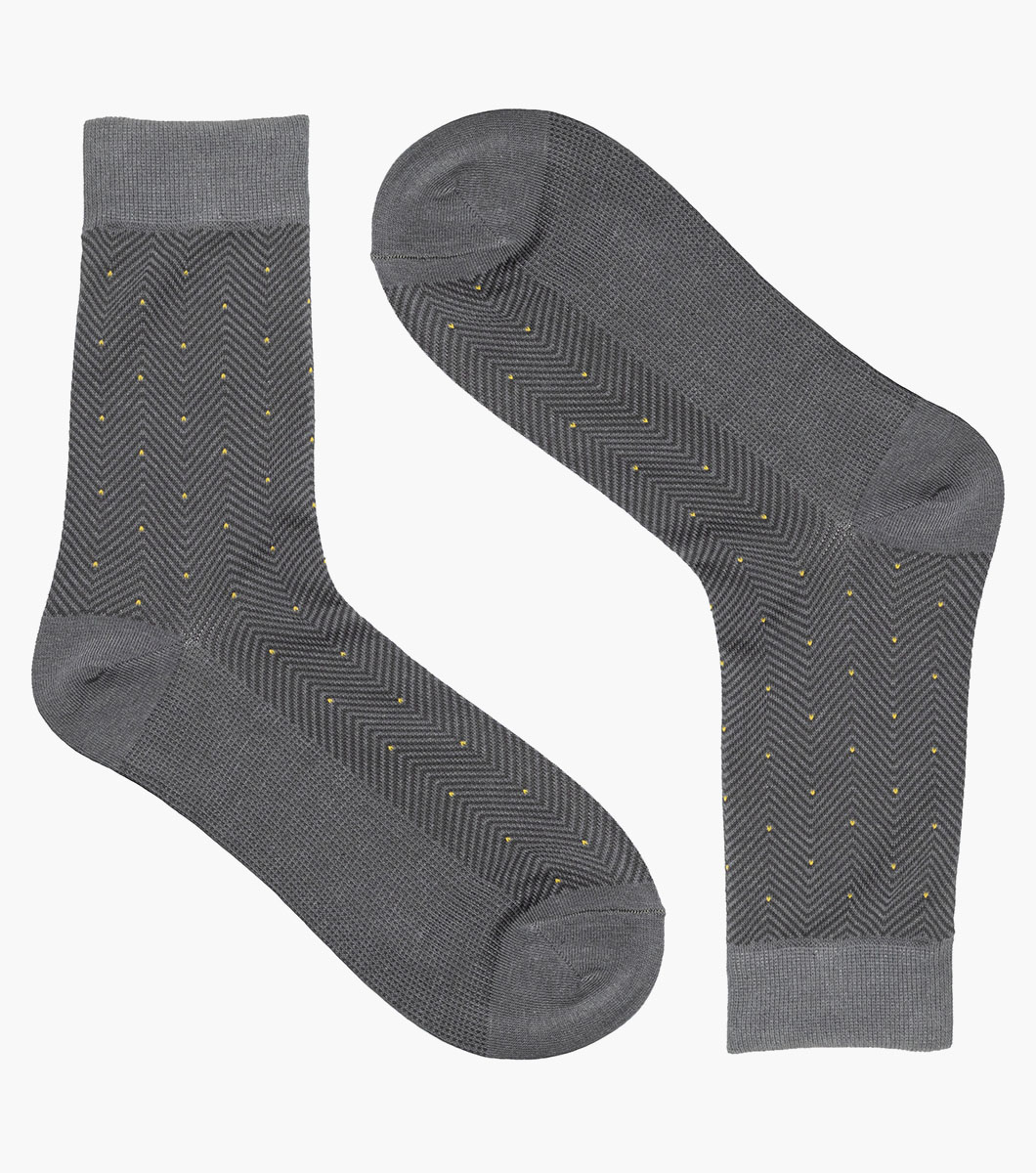 Herringbone Dot in Gray Multi Rotate View