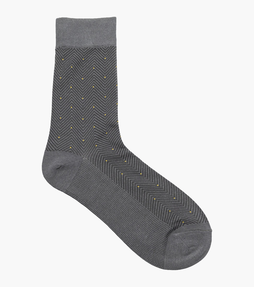 Herringbone Dot in Gray Multi Rotate View