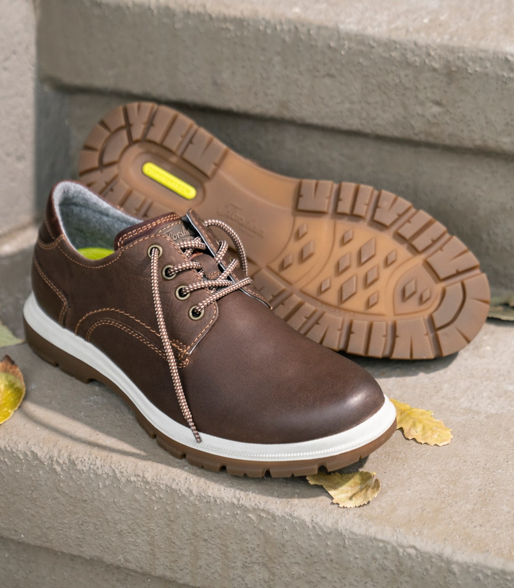 The featured image is the Lookout Plain Toe Oxford in Brown Crazy Horse. 