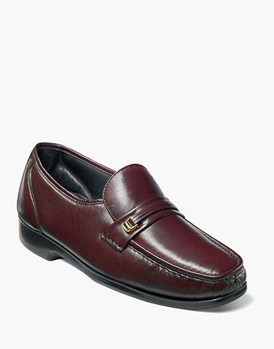Milano Moc Toe Bit Loafer in Burgundy for $79.90 dollars.