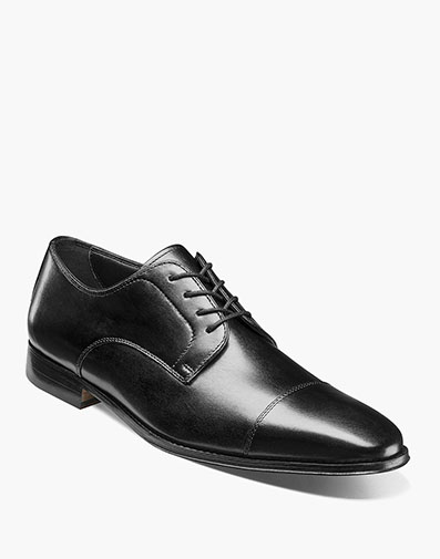 Jacobi Cap Toe Oxford in Black for $190.00 dollars.