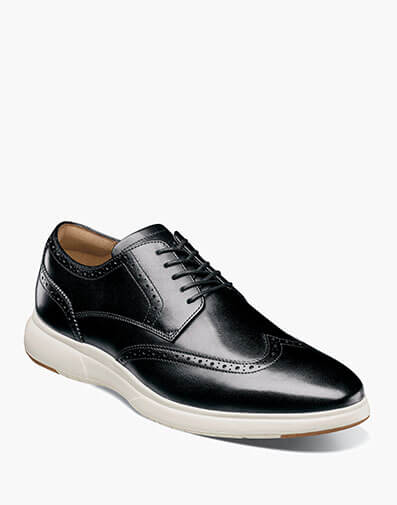 DASH Wingtip Oxford in Black with White.