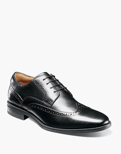 Santucci Wingtip Oxford in Black for $89.90 dollars.