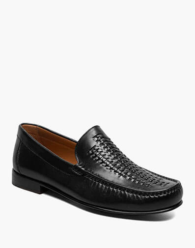 Beaufort Moc Toe Weave Loafer in Black for $99.90 dollars.