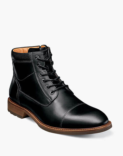 Chalet Cap Toe Lace Boot in Black CH for $119.90 dollars.