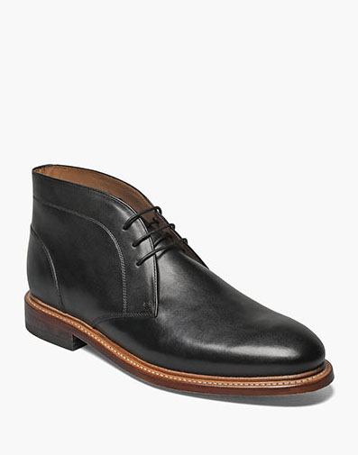 Annuity Plain Toe Chukka Boot in Black for $195.00 dollars.