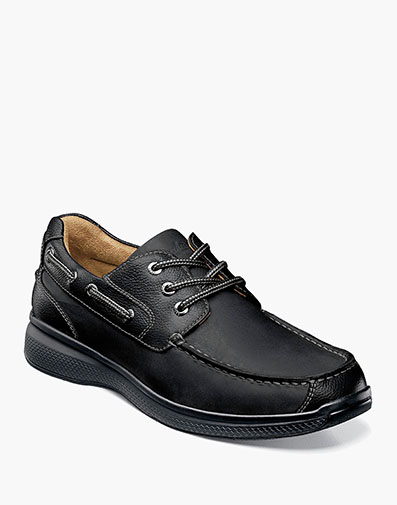 GREAT LAKES Moc Toe Oxford in Black CH.