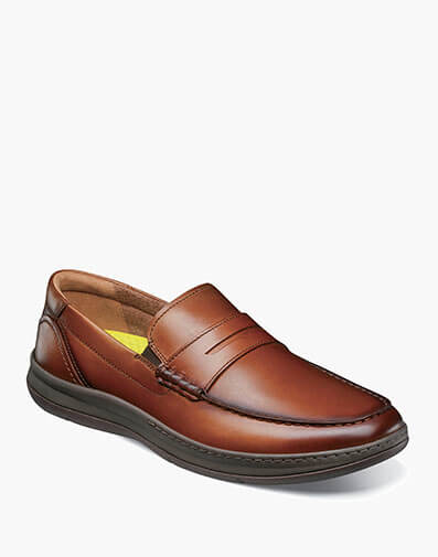 Central Moc Toe Penny Loafer in Cognac for $69.90 dollars.