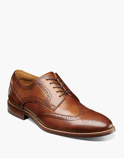 Rucci Wingtip Oxford in Cognac for $125.00 dollars.