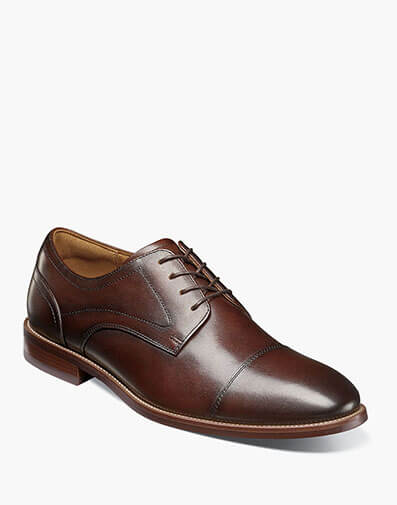 Rucci Cap Toe Oxford in Brown for $130.00 dollars.