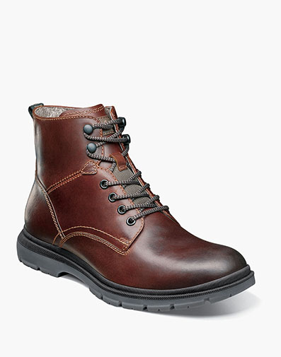 Lookout Plain Toe Lace Up Boot