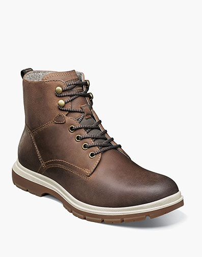 Lookout Plain Toe Lace Up Boot