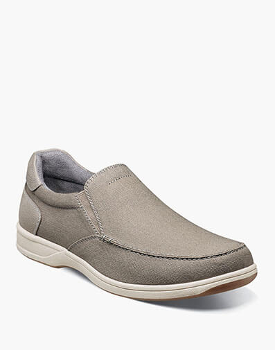 Lakeside Canvas Moc Toe Slip On in Gray for $90.00 dollars.