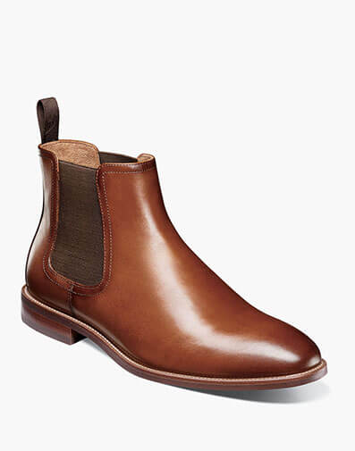 Rucci Plain Toe Gore Boot in Cognac for $140.00 dollars.