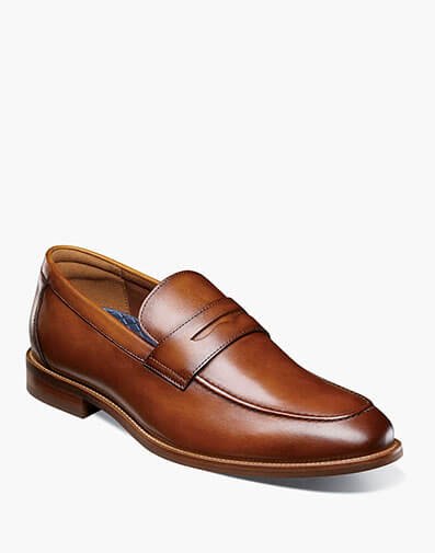 Rucci Moc Toe Penny Loafer in Cognac for $130.00 dollars.