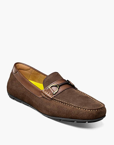 Motor Moc Toe Bit Driver in Brown Suede for $100.00 dollars.