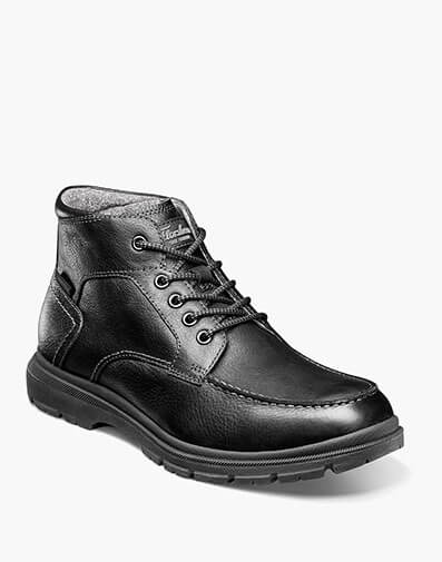 Lookout Moc Toe Boot in Black Tumbled for $160.00 dollars.