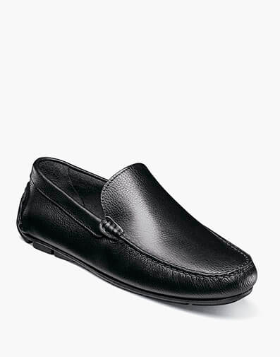 Lago Moc Toe Venetian Driver in Black Tumbled for $59.99 dollars.
