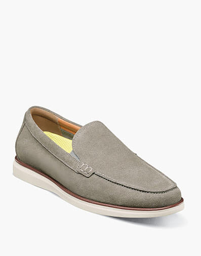 Tropics Moc Toe Venetian Loafer in Gray Suede for $79.99 dollars.